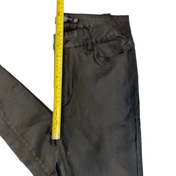 COUNTRY DENIM AUSTRALIA Black‎ Wax Jeans Women's Size 10 Skinny Stretch Mid-Rise - Picture 11 of 13